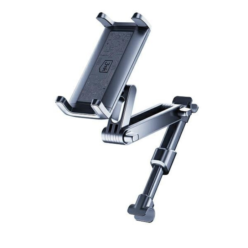 3MK Single Headrest Holder autohouder voor telefoons en tablets 4.7"-12.9", zwart