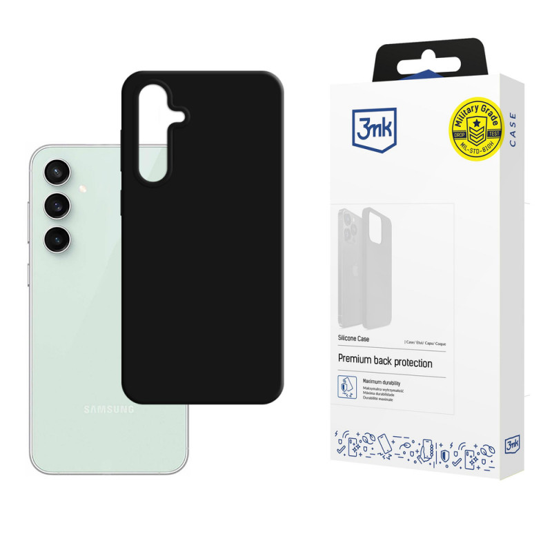 3MK Silicone Case voor Samsung Galaxy S23 FE, zwart