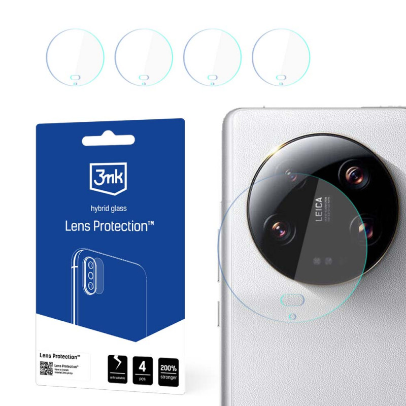 3MK Lens Protection cameralensglas voor Xiaomi 14 Ultra (4 stuks)