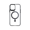 3MK Satin Armor MagCase met MagSafe voor Apple iPhone 12 Pro Max, transparant met zwart frame