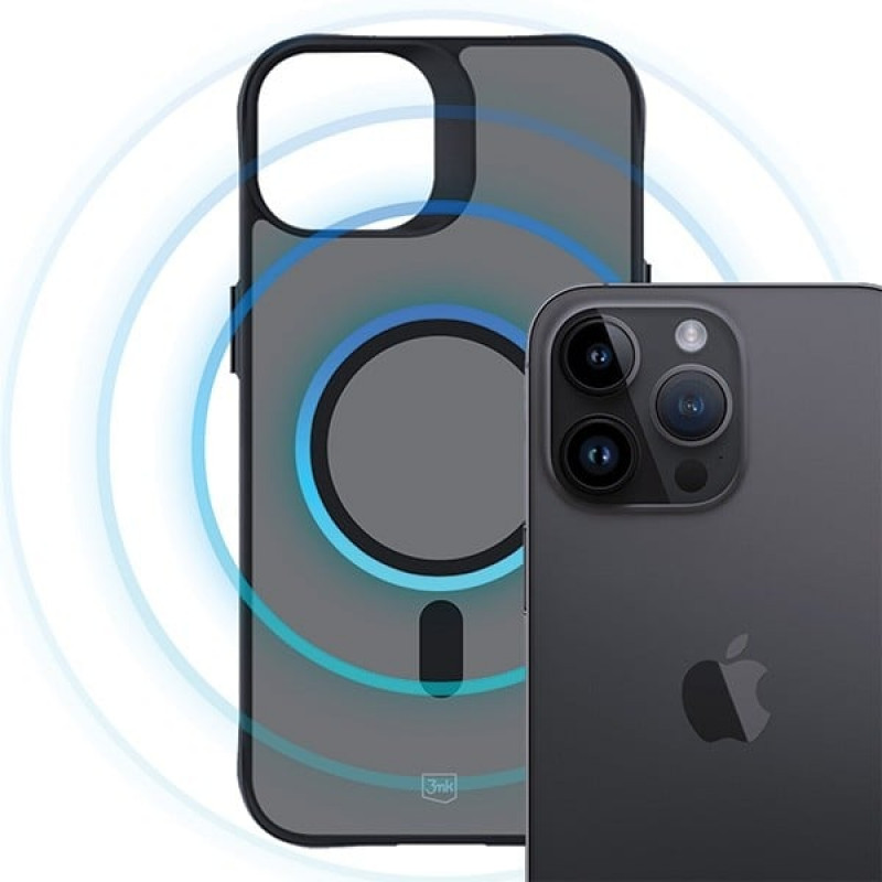 3MK Smoke MagCase met MagSafe voor Apple iPhone 14 Pro, halftransparant