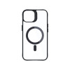 3MK Satin Armor MagCase met MagSafe voor Apple iPhone 13 / 14, transparant met zwart frame (156075-0)