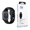 3mk Siliconen horlogeband voor Apple Watch 38/40/41 mm, zwart