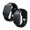 3mk Siliconen horlogeband voor Apple Watch 38/40/41 mm, zwart