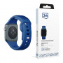 3mk siliconen horlogeband voor Apple Watch 38/40/41 mm, blauw