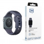 3mk Siliconen horlogeband voor Apple Watch 38/40/41 mm, grijs