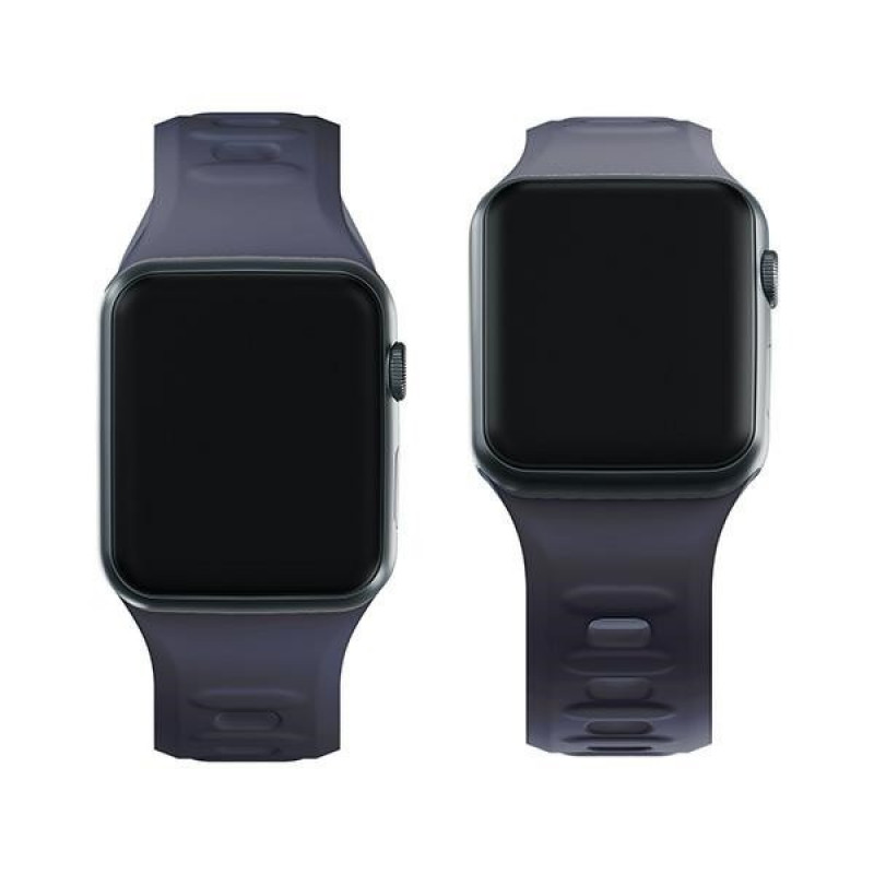 3mk Siliconen horlogeband voor Apple Watch 38/40/41 mm, grijs