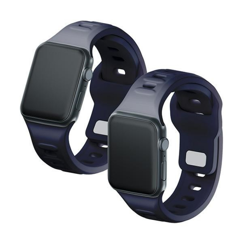 3mk Siliconen horlogeband voor Apple Watch 38/40/41 mm, grijs