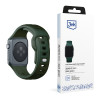 3mk siliconen horlogeband voor Apple Watch 38/40/41 mm, donkergroen