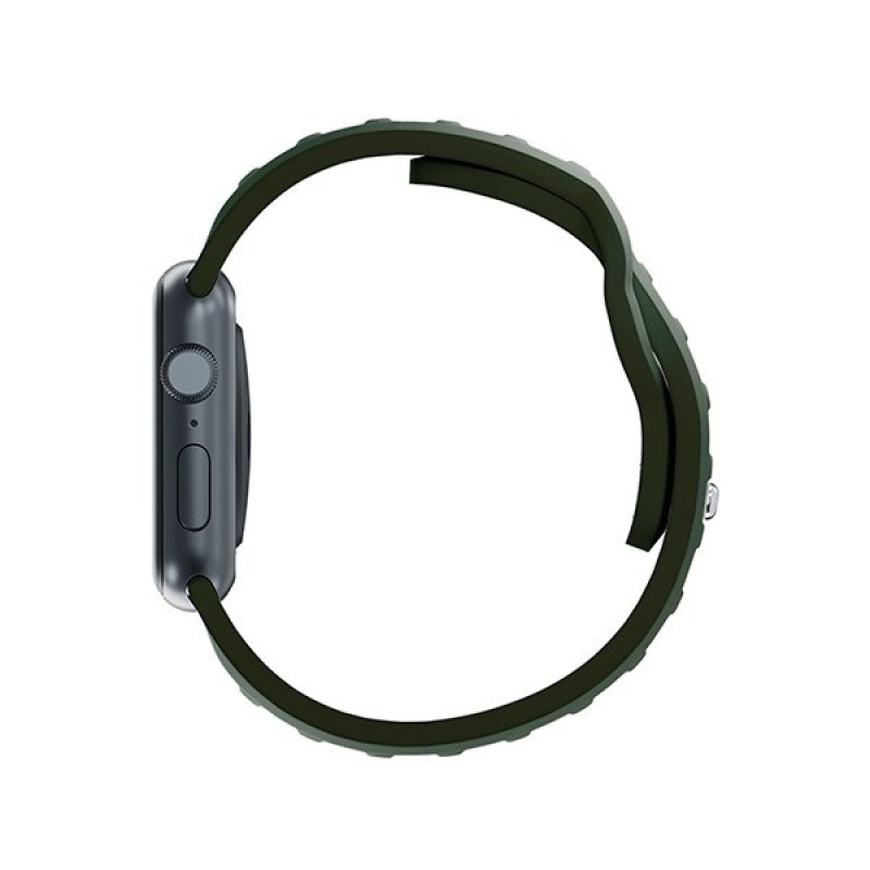 3mk siliconen horlogeband voor Apple Watch 38/40/41 mm, donkergroen