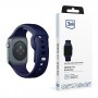 3mk Siliconen Horlogeband voor Apple Watch 38/40/41 mm, oceaanblauw