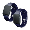 3mk Siliconen Horlogeband voor Apple Watch 38/40/41 mm, oceaanblauw