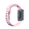 3mk siliconen horlogeband voor Apple Watch 38/40/41 mm, poederroze
