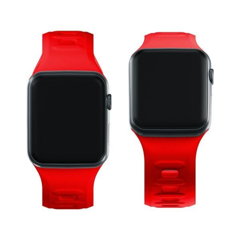 3mk Siliconen horlogeband voor Apple Watch 38/40/41 mm, rood
