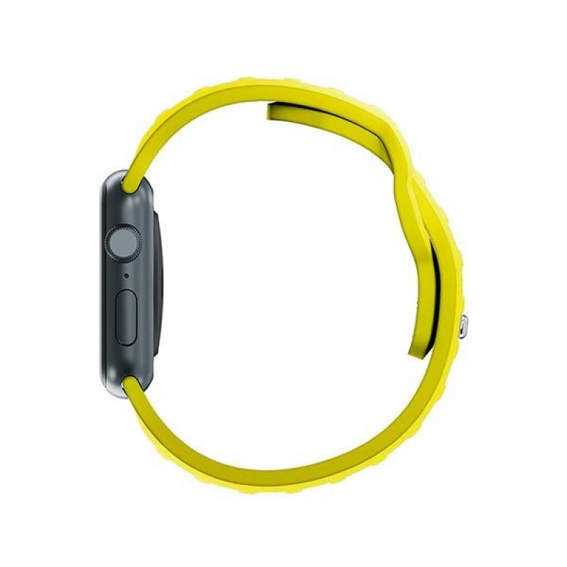 3mk Silicone horlogeband voor Apple Watch 38/40/41 mm, geel