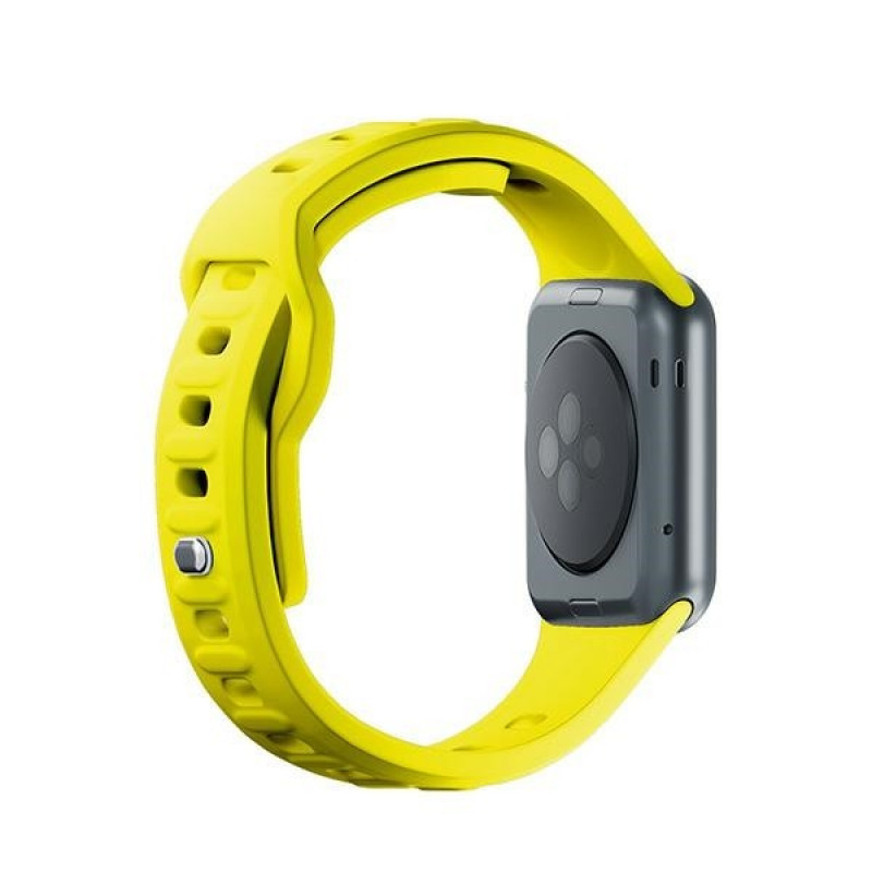 3mk Silicone horlogeband voor Apple Watch 38/40/41 mm, geel