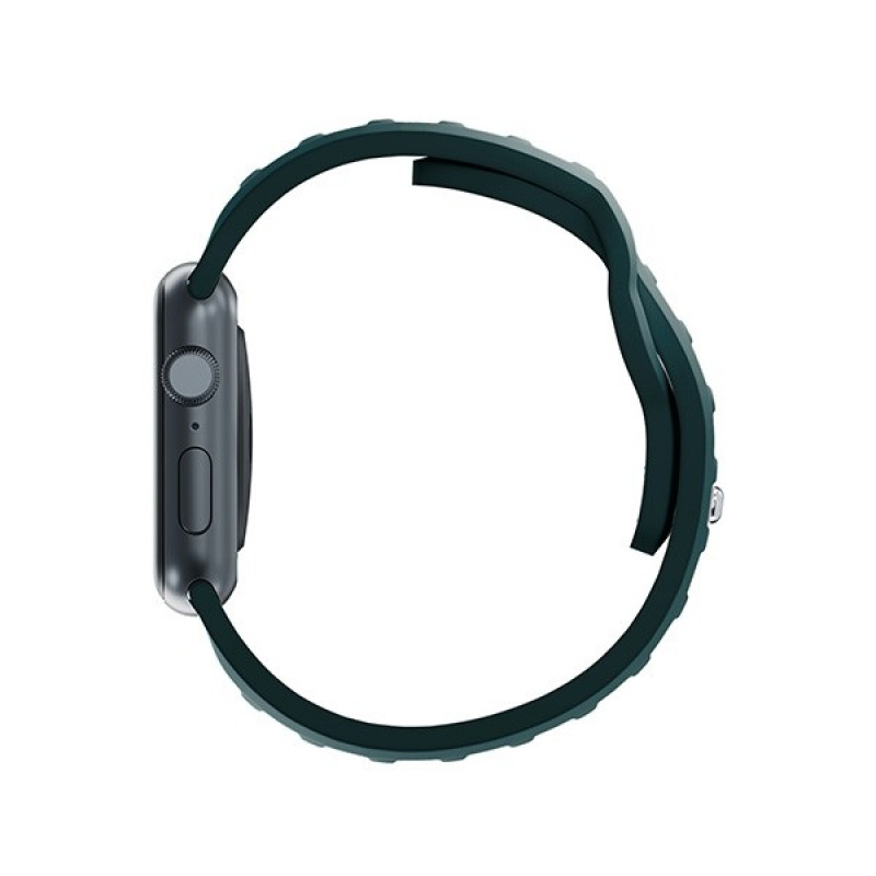 3mk siliconen horlogeband voor Apple Watch 42/44/45/49 mm, dennengroen
