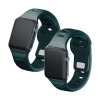 3mk siliconen horlogeband voor Apple Watch 42/44/45/49 mm, dennengroen