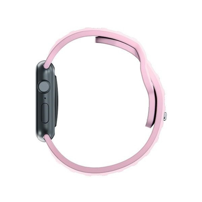 3mk Siliconen Horlogeband voor Apple Watch 42/44/45/49 mm, poederroze