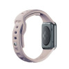 3mk siliconen horlogeband voor Apple Watch 42/44/45/49 mm, roze-beige / latte