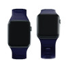 3mk Siliconen Horlogeband voor Apple Watch 42/44/45/49 mm, oceaanblauw
