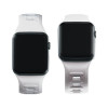 3MK siliconen horlogeband voor Apple Watch 4/5/6/7/8/9/SE/Ultra, 42/44/45/49 mm, wit