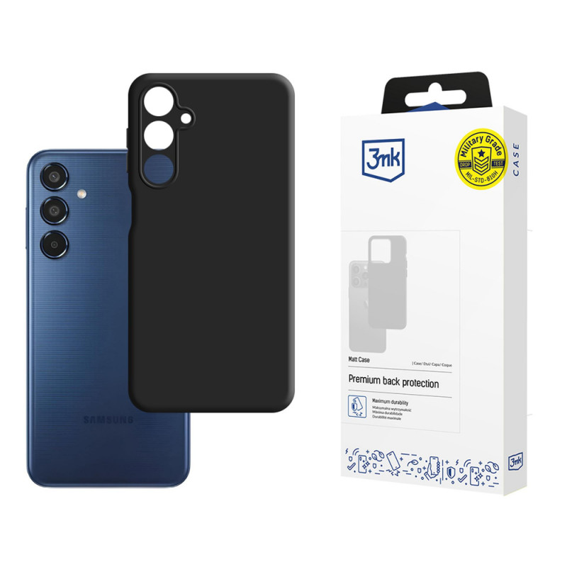 3MK Matt Case Samsung Galaxy M35 5G, zwart