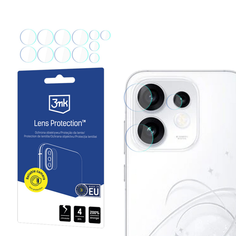 3MK Lens Protection Oppo Reno 16 (CPH2865) / Reno 16 Pro (CPH2863) cameralensbeschermer (4 stuks)