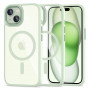 Tech-Protect MagMat MagSafe Apple iPhone 15 hoesje, groen/transparant