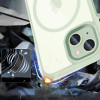 Tech-Protect MagMat MagSafe Apple iPhone 15 hoesje, groen/transparant