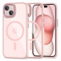 Tech-Protect MagMat MagSafe Apple iPhone 15 hoesje, roze/transparant