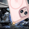 Tech-Protect MagMat MagSafe Apple iPhone 15 hoesje, roze/transparant