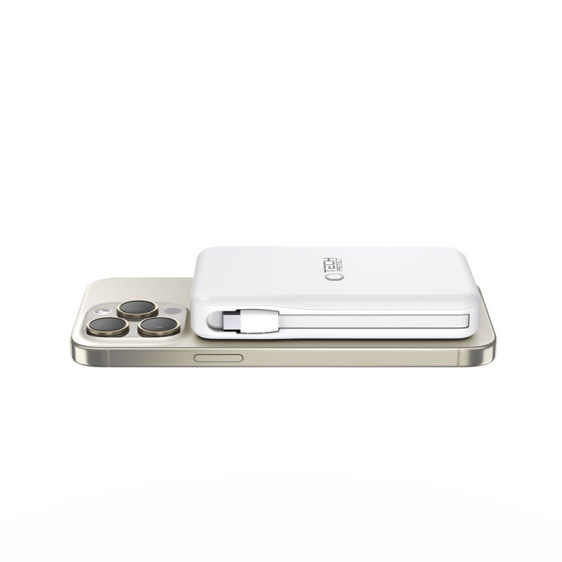 Tech-Protect PB31 LifeMag MagSafe powerbank 10000 mAh, 15 W, wit