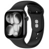Tech-Protect siliconen band voor Apple Watch 4/5/6/7/8/9/SE/10 (38/40/41/42 mm), zwart