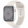 Tech-Protect siliconen band voor Apple Watch 4/5/6/7/8/9/SE/10 (38/40/41/42 mm), Starlight