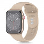 Tech-Protect siliconen band voor Apple Watch 4/5/6/7/8/9/SE/10 (38/40/41/42 mm), walnoot