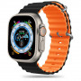 Tech-Protect IconBand Pro-band voor Apple Watch 4/5/6/7/8/9/SE/Ultra 1/2 (42/44/45/49 mm), zwart/oranje