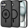 Tech-Protect MagMat MagSafe Apple iPhone 16 hoesje, mat zwart