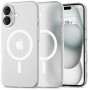 Tech-Protect MagSlim MagSafe Apple iPhone 16 hoesje, mat/wit