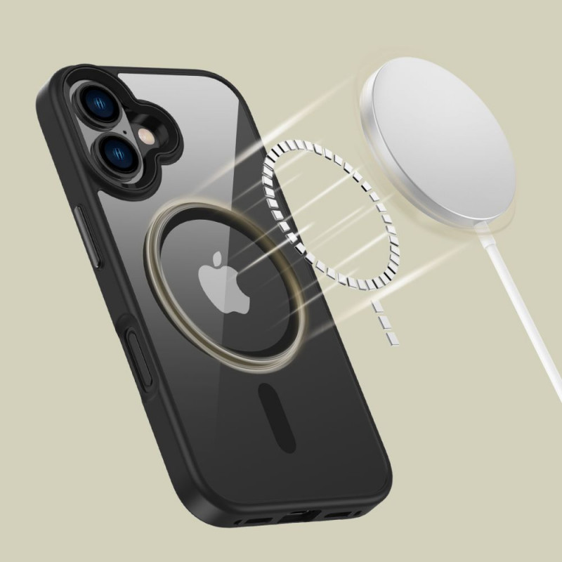 Tech-Protect MagMat MagSafe Apple iPhone 16 hoesje, zwart/transparant