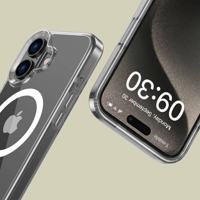 Tech-Protect Flexair Hybrid MagSafe-hoesje voor Apple iPhone 16, transparant