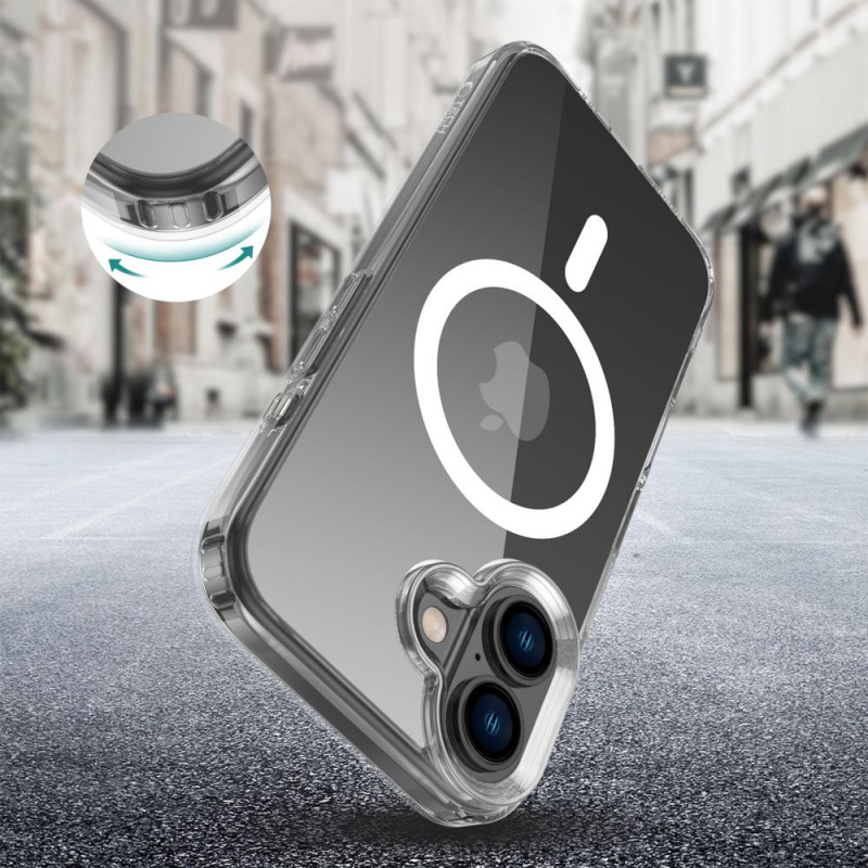 Tech-Protect Flexair Hybrid MagSafe-hoesje voor Apple iPhone 16, transparant