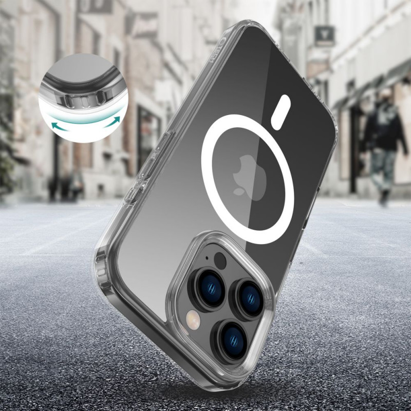 Tech-Protect Flexair Hybrid MagSafe-hoesje voor Apple iPhone 16 Pro, transparant