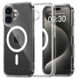 Tech-Protect Flexair Hybrid MagSafe-hoesje voor Apple iPhone 16 Plus, transparant