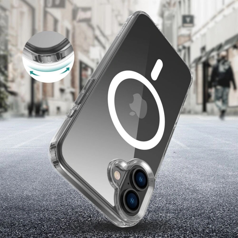 Tech-Protect Flexair Hybrid MagSafe-hoesje voor Apple iPhone 16 Plus, transparant
