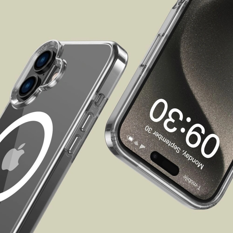 Tech-Protect Flexair Hybrid MagSafe-hoesje voor Apple iPhone 16 Plus, transparant