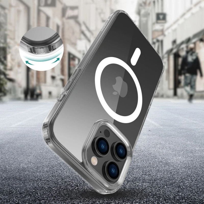 Tech-Protect Flexair Hybrid MagSafe-hoesje voor Apple iPhone 16 Pro Max, transparant