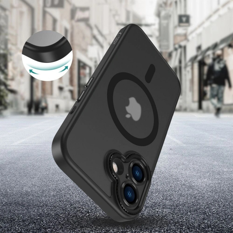Tech-Protect MagCam MagSafe-hoesje voor Apple iPhone 16, mat zwart