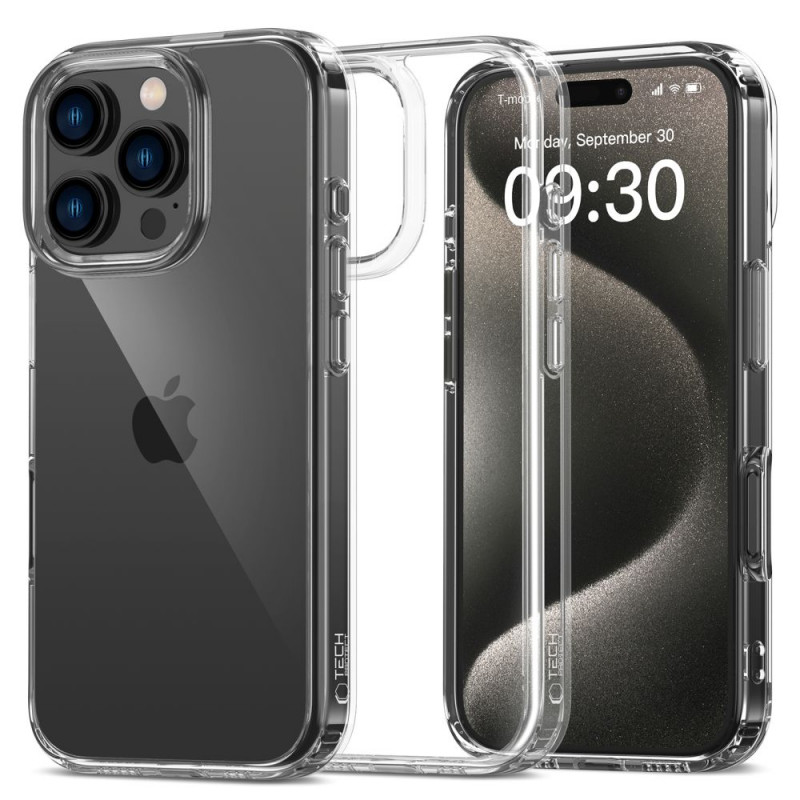 Tech-Protect Flexair Hybrid hoesje voor Apple iPhone 16 Pro Max, transparant