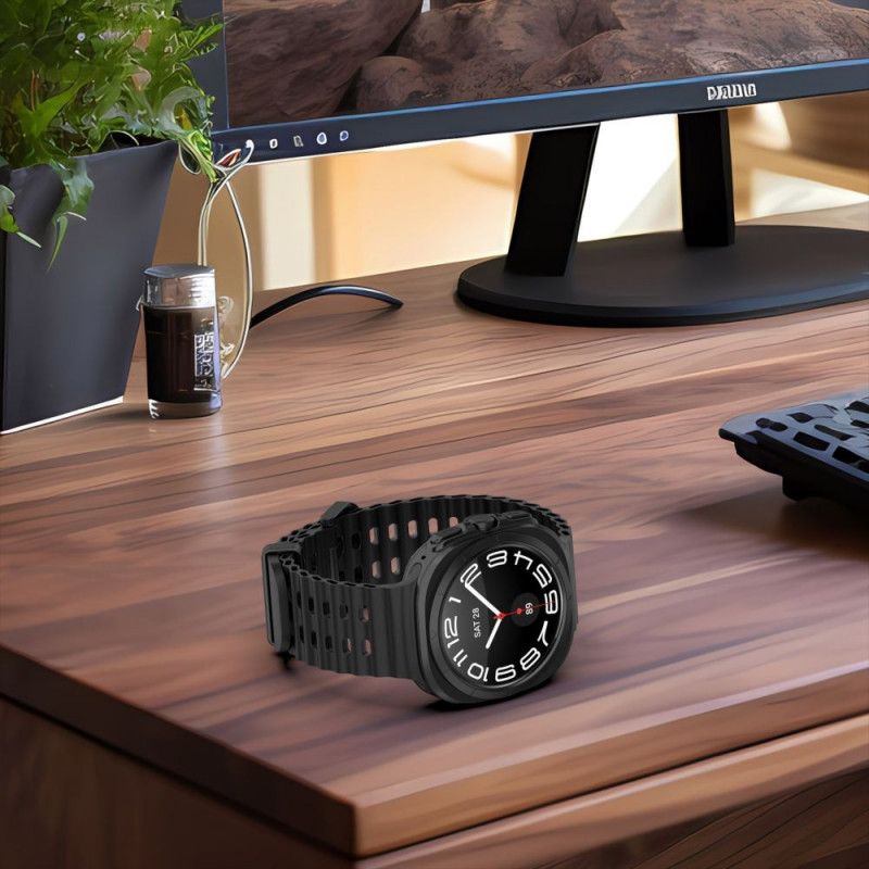 Tech-Protect IconBand Pro-band voor Samsung Galaxy Watch Ultra 1 / 2, 47 mm, zwart